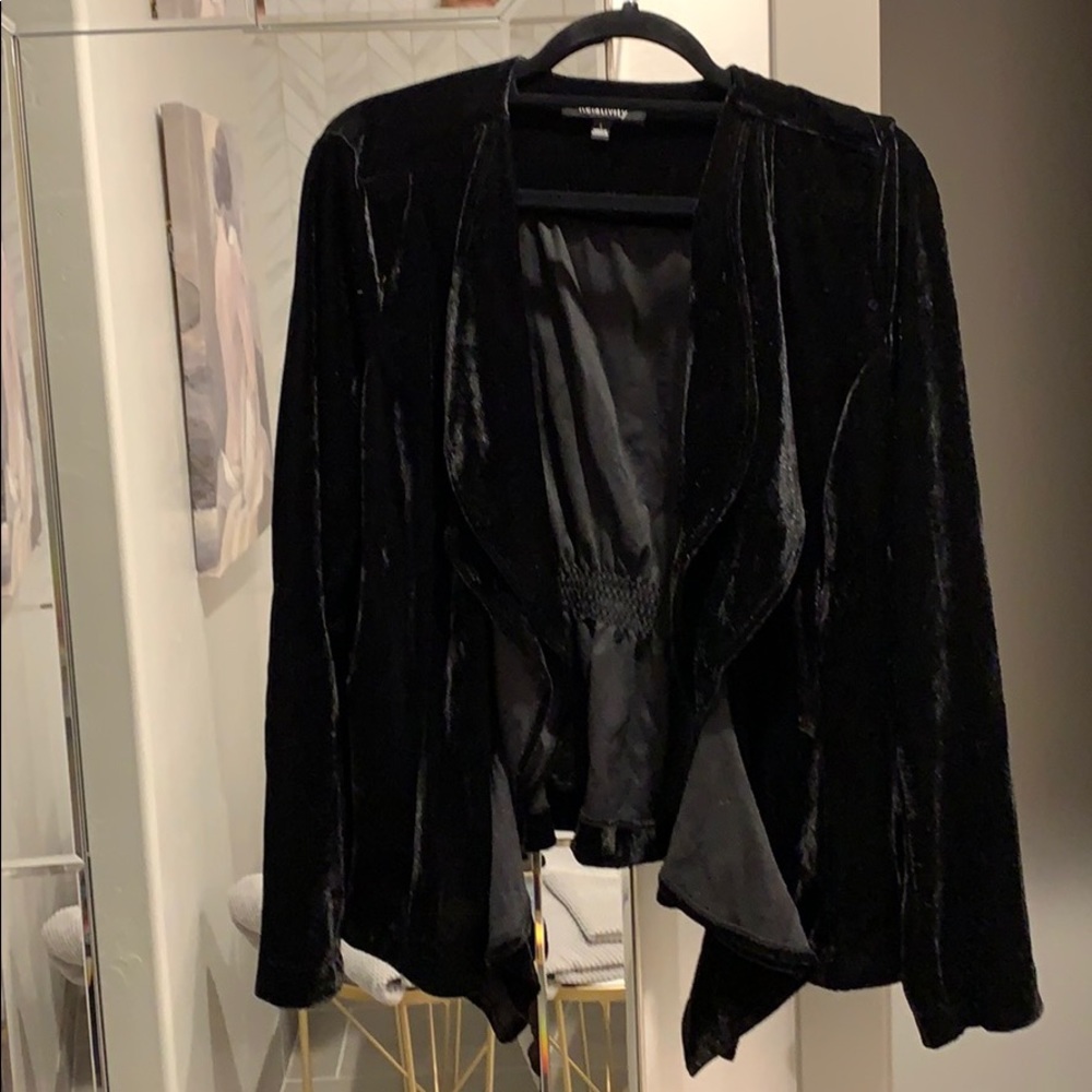 Black velvet jacket! NWOT